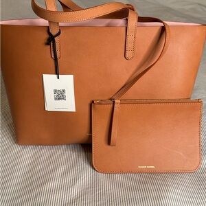 Mansur Gavriel Camello/Rose Leather Tote